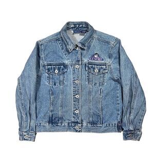 Vintage Eeyore Winnie The Pooh Embroidered Trucker Jean Jacket